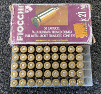 (45) Rnds. Fiocchi 9MMx21 Ammo