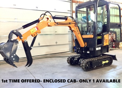 2023 MS13C HYDRAULIC EXCAVATOR - 1 TON WITH THUMB - ENCLOSED CAB