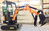 2023 MS13C HYDRAULIC EXCAVATOR - 1 TON WITH THUMB - ENCLOSED CAB - 3