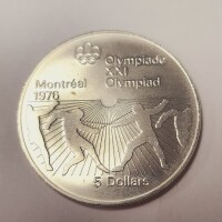 Silver 24G Olympia $5 Coin - 2