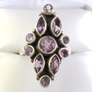 Silver Amethyst Ring