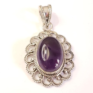 Silver Amethyst Pendant