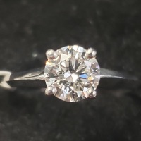 14K Lab Grown Diamond (1ct, Vs1, E) Ring