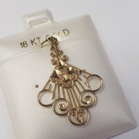 18K Yellow Gold 1.46G Pendant - 2