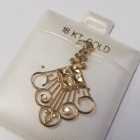 18K Yellow Gold 1.46G Pendant - 3