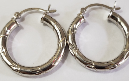 Silver Hoop Earrings