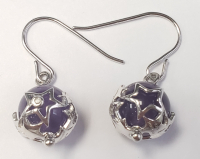 Silver Amethyst Earrings