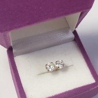 14K Cubic Zirconia Earrings - 4