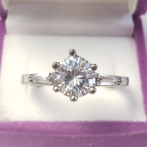 Silver Cubic Zirconia Ring