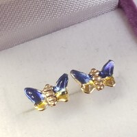 10K Butterfly Earrings - 2