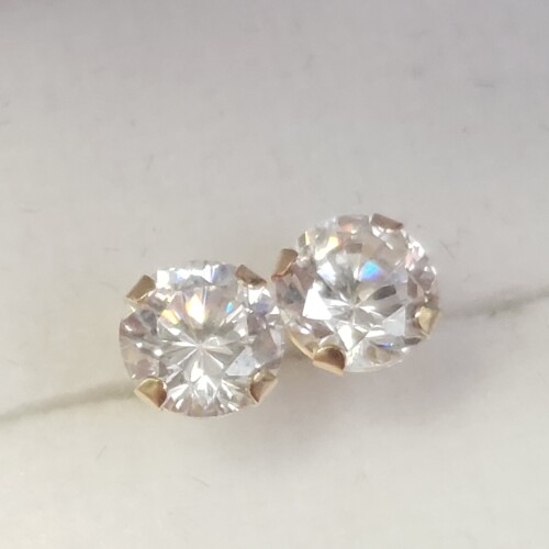 14K Cubic Zirconia Earrings