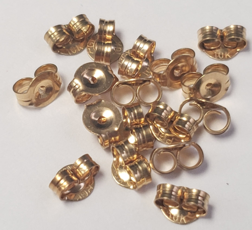 10K Yellow Gold 1G 16pcs Earring Backs