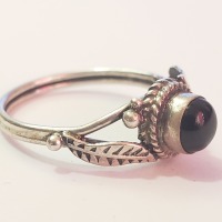 Silver Black Onyx Ring - 2