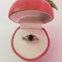 Silver Black Onyx Ring - 4