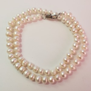 Silver Freshwater Pearl Necklace