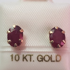 10K Ruby(2.2ct) Earrings