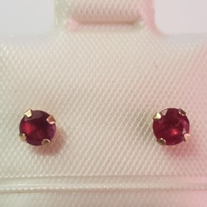 14K Ruby(0.38ct) Earrings