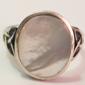 Silver Mother Of Pearl Ring