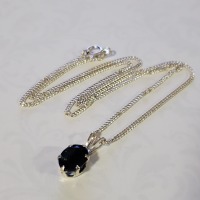 Silver Smokey Quartz Necklace - 3