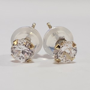 14K CZ Earrings