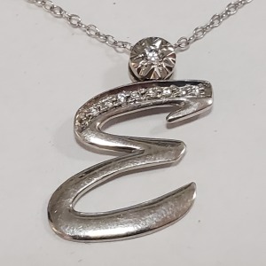 Silver CZ Necklace