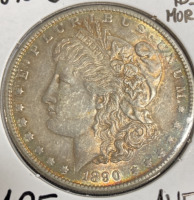 1890-S AU55 Monster Toner Morgan Dollar - 3