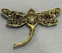 (1) Large Beautiful Jeweled Dragonfly Pin - 2