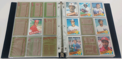 Binder With Approximately (350) 1976-86 Topps Baseball Cards Including Cal Ripken Jr and More!