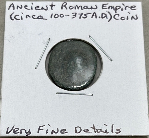 (1) Ancient Roman Empire Coin (Circa 100-375 A.D.) (Very Fine Details)