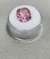 (1) 10.10ct Natural Rhodolite Garnet Pear Cut And Faceted, (1) 13.85ct Kunzite Cushion Cut And Faceted. Both W/ AGI Labs COA - 5