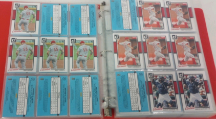 Binder With Approximately (500+) 2014 Donruss Baseball Cards