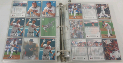 Binder With Approximately (750+) 2008 Upper Deck Baseball Cards