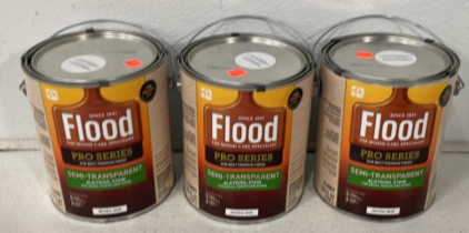 (3) Full 120oz Cans Of Semi Transparent Alkyd/Oil Stain For Decks Fences And Siding