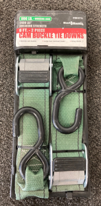 Haul Master 6ft Cam Buckle Tie Down Set