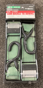Haul Master 6ft Cam Buckle Tie Down Set