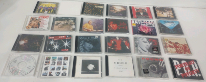 (24) Various Rock And Hip Hop Compact Disc CDS Including The White Stripes, Pink, Nas And More!!