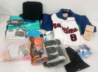 (1) Original Weatherproof Vest (1) Bruins Baseball Jersey (1) Air TV TV Kit And More!!