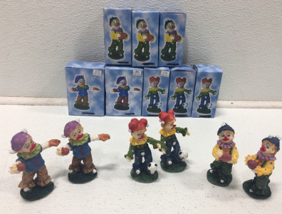 (14) Sports Clown Knickknacks