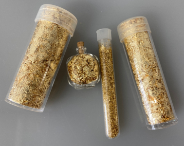 (4) Small Bottles Of Gold Foil