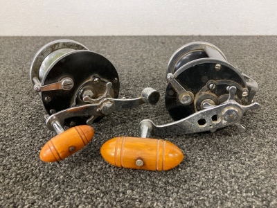 (2) Antique Fishing Reels
