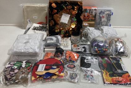 Halloween Decorations: Spider Webs, Wreath, Cookie Cutters, Stickers, Gnomes, Pet Costumes, Kids Sonic Masks, Pillow Covers and more