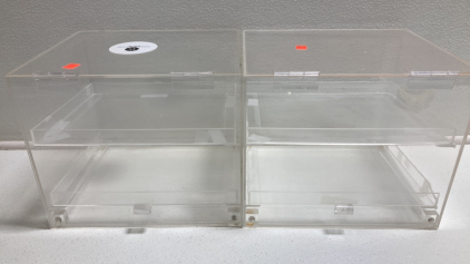 (2) Clear Display/Storage Boxes