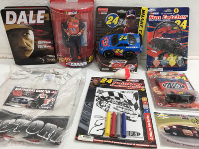 (1) The Life Of Dale Movie Set (1) NASCAR Jeff Gordon Doll NASCAR Medium Shirt & Much More!!