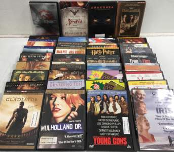 (40) Assorted DVD’s Including Gladiator, Dracula & Pear Harbor