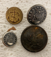 (25) Antique And Unique Military Buttons From Different Branches - 2