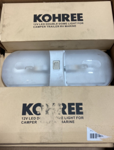 (6) Kohree 12V LED Double Dome Lights for Trailers