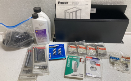 Panduit Switch Inlet Duct, Assorted Hinges, Door Stops, Water Softener Cleanser, Casters and more