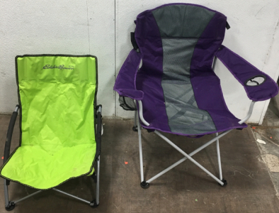 (1) OZARK TRAIL Outdoor Camping Chair, (1) Spokey Panama Chair