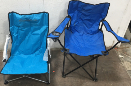 (2) Blue Camping Chairs