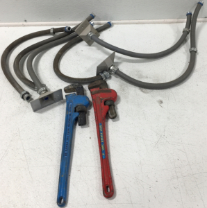 (1) Trade Ridgid Iron Pipe Wrench, (1) Drop Forged Jaws 18” Wrench, And More